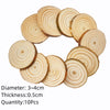 Natural Pine Wood Slices – Round Unfinished Craft Discs with Bark