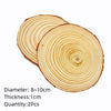 Natural Pine Wood Slices – Round Unfinished Craft Discs with Bark