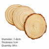 Natural Pine Wood Slices – Round Unfinished Craft Discs with Bark
