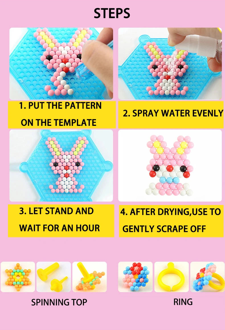 Magic Water Fuse Beads – DIY Creative Sensory Craft Toy Set
