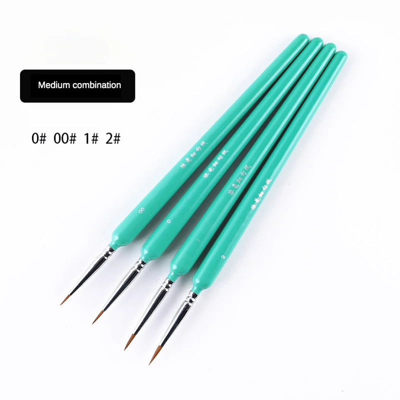 Miniature Artist Paint Brushes – Weasel Hair Gouache & Watercolor Set