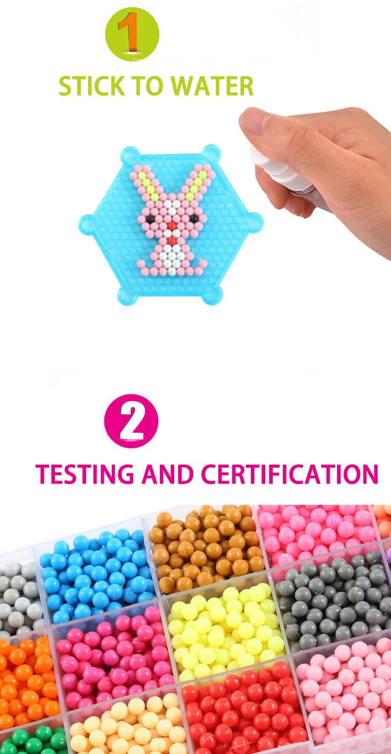 Magic Water Fuse Beads – DIY Creative Sensory Craft Toy Set