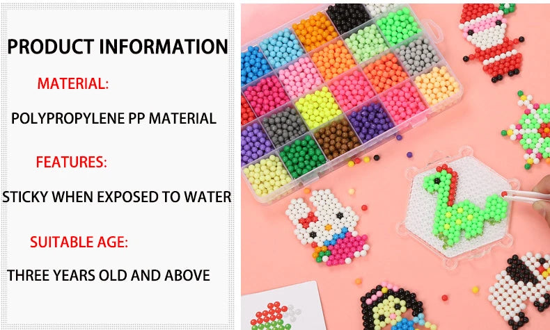 Magic Water Fuse Beads – DIY Creative Sensory Craft Toy Set