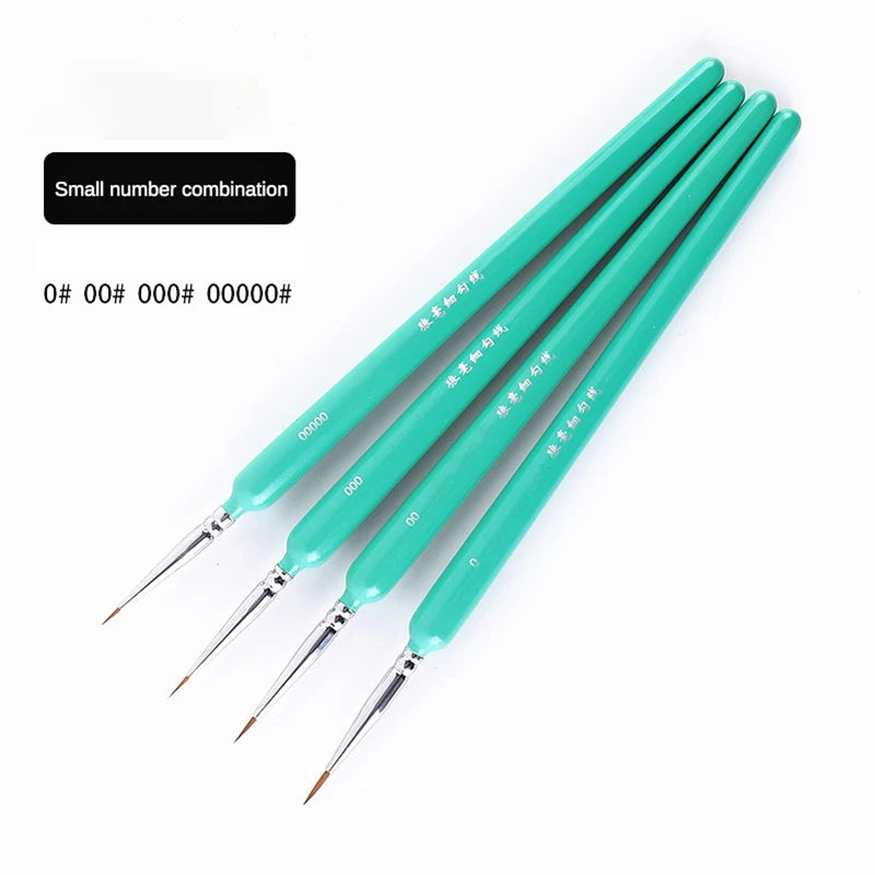 Miniature Artist Paint Brushes – Weasel Hair Gouache & Watercolor Set