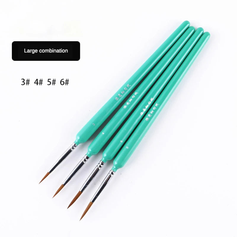 Miniature Artist Paint Brushes – Weasel Hair Gouache & Watercolor Set