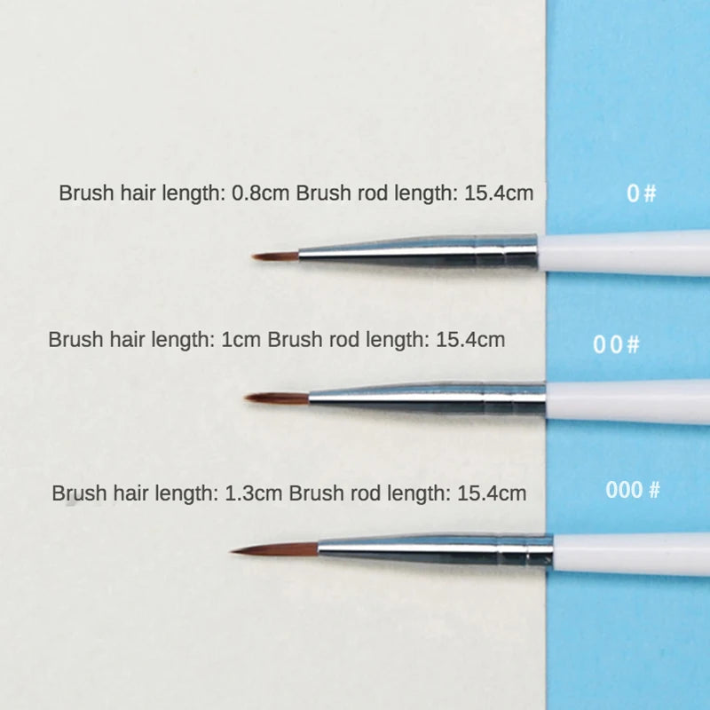 6pcs Fine Detail Hook Line Paint Brush Set