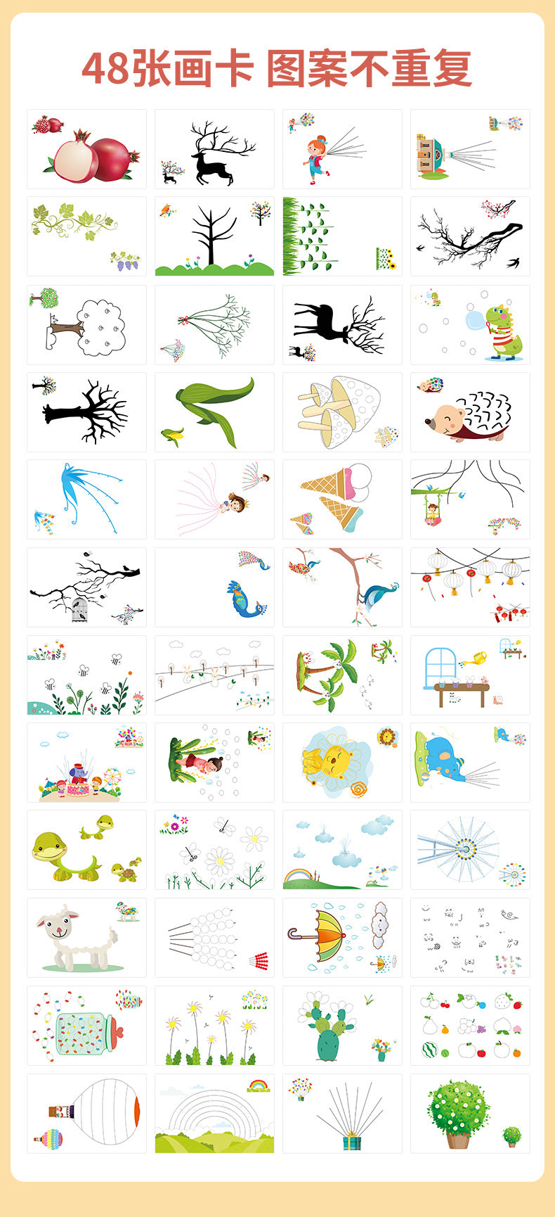 16/32pcs DIY Finger Painting Set