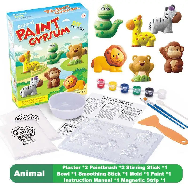 Handmade DIY Plaster Doll Painting Craft Kit for Kids