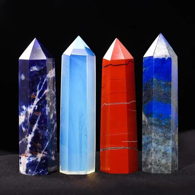 Natural Single-Point Crystal Column