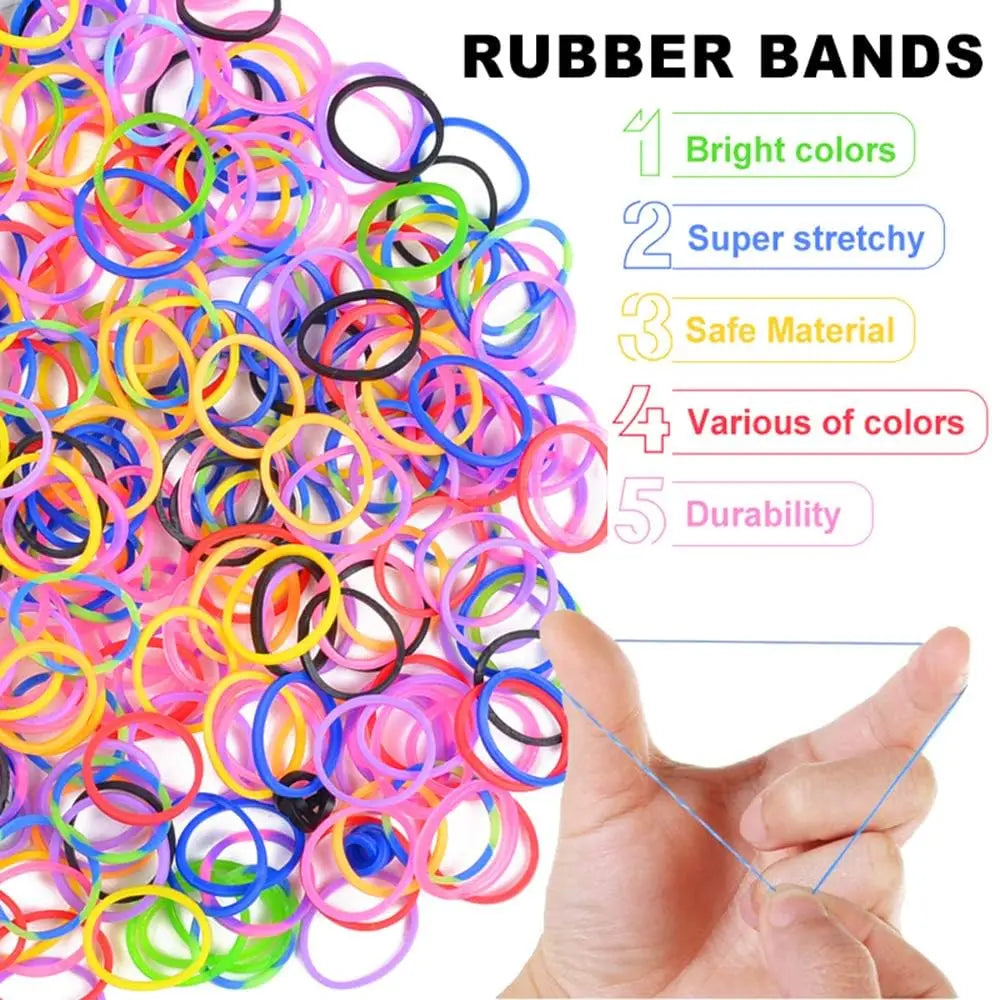 600+ Loom Rubber Bands Refill Kit – 31 Colors DIY Bracelet Craft Set