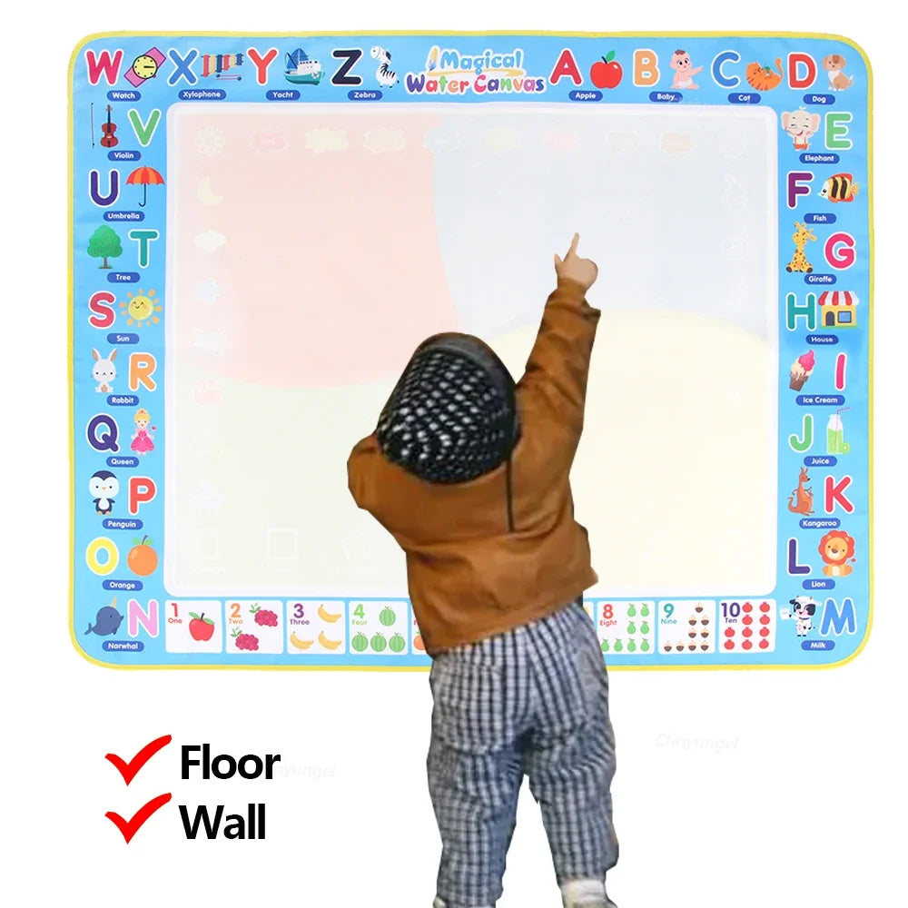 Magic Water Drawing Mat – Reusable Doodle Painting Board for Kids