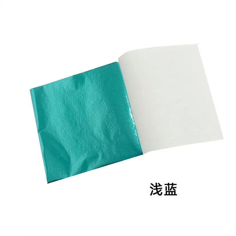 Gold & Silver Leaf Foil Sheets – 100pcs DIY Craft & Nail Art