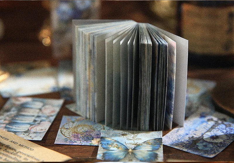 100pcs Retro Aesthetic Scrapbooking Paper – DIY Journaling & Vintage Decor