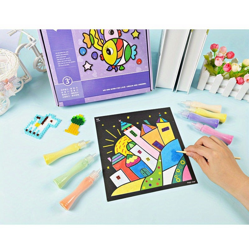 Children’s Sand Painting Set – DIY Colored Sand Art Toys