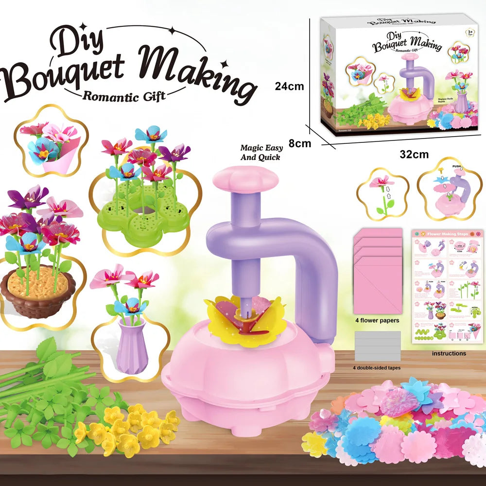 Kids DIY Flower Bouquet Kit – Educational Craft Toy