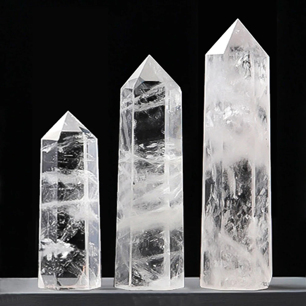 Natural Single-Point Crystal Column