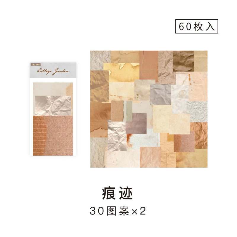 60pcs Vintage Collage Scrapbooking Paper