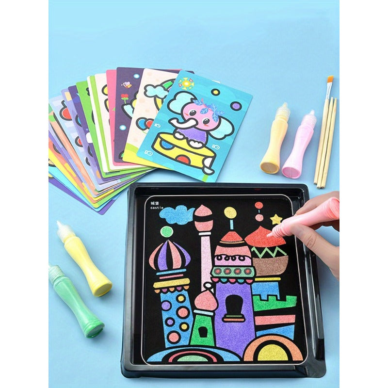 Children’s Sand Painting Set – DIY Colored Sand Art Toys