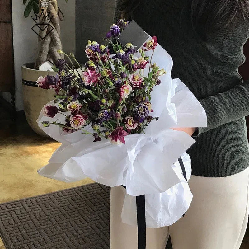 40pcs Floral Tissue Craft Paper – 75x52cm Gift & Scrapbooking Wrap