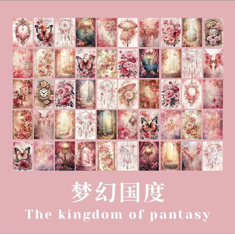 100pcs Retro Aesthetic Scrapbooking Paper – DIY Journaling & Vintage Decor