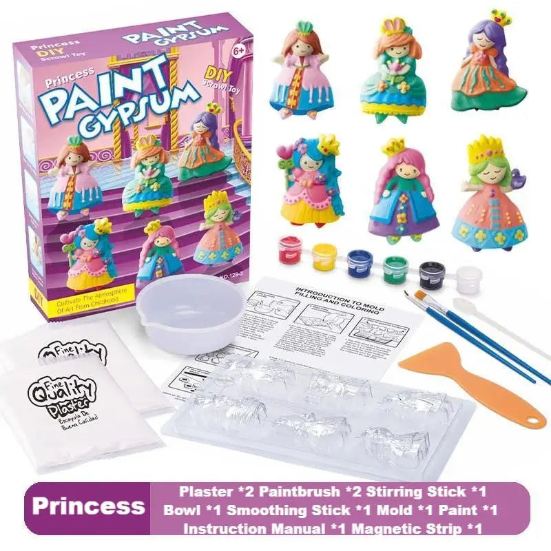 Handmade DIY Plaster Doll Painting Craft Kit for Kids