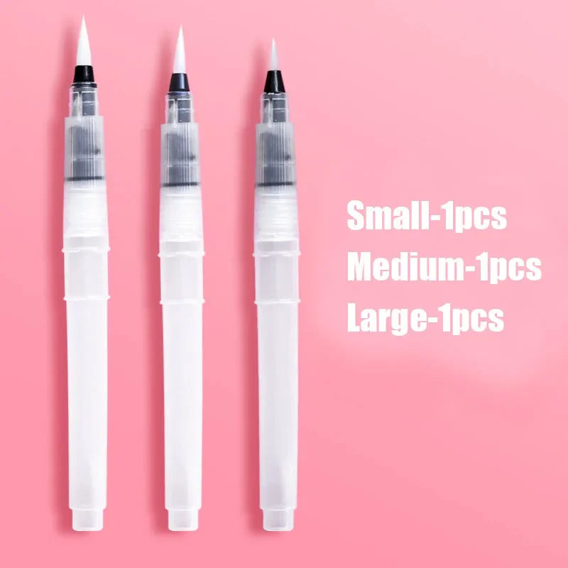 3/7pcs Watercolor Brush Pens with Water Storage