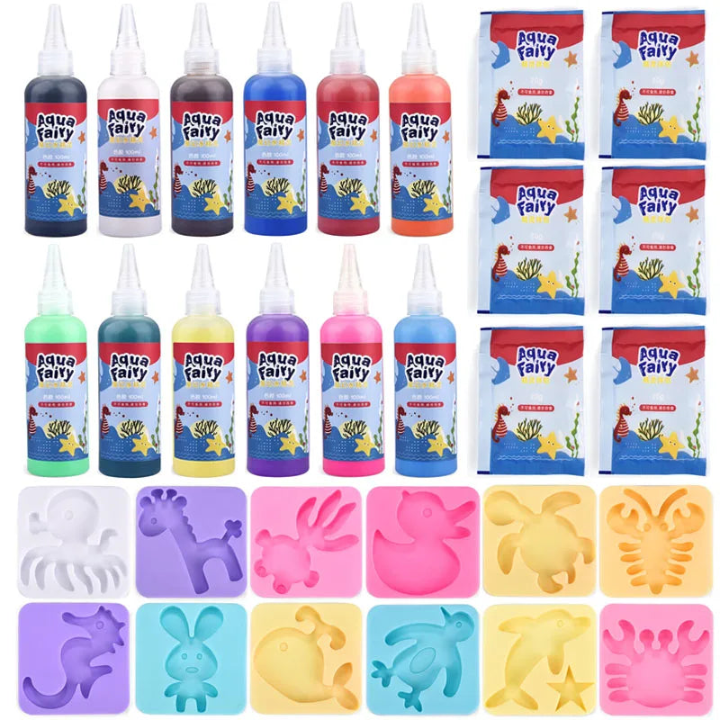 Kids DIY Craft & Origami Painting Kit – Magic Water Elves Set