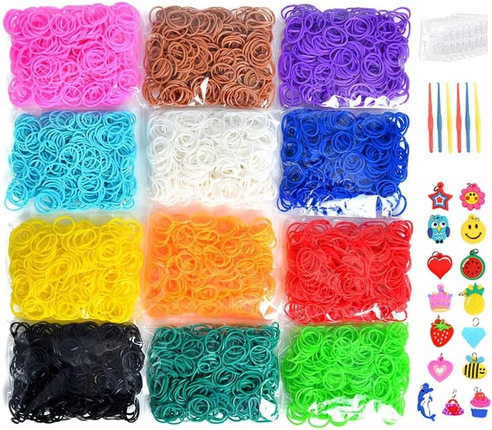 600+ Loom Rubber Bands Refill Kit – 31 Colors DIY Bracelet Craft Set