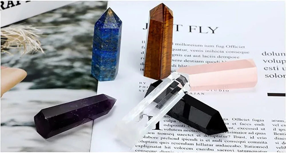 Natural Single-Point Crystal Column