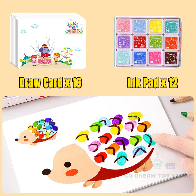 16/32pcs DIY Finger Painting Set