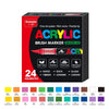 Acrylic Marker Pens – 12/24/30 Colors, Waterproof Soft Brush Nib