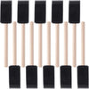 10-Piece Sponge Brush Set – Wooden Handle for Kids’ Art & Craft