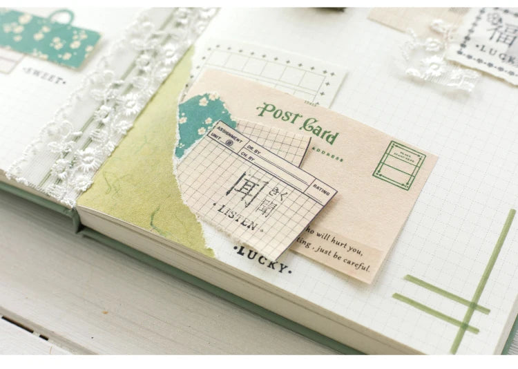 60pcs Vintage Collage Scrapbooking Paper