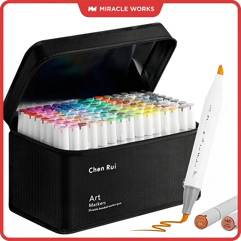 Professional Dual Tip Alcohol Art Marker Set