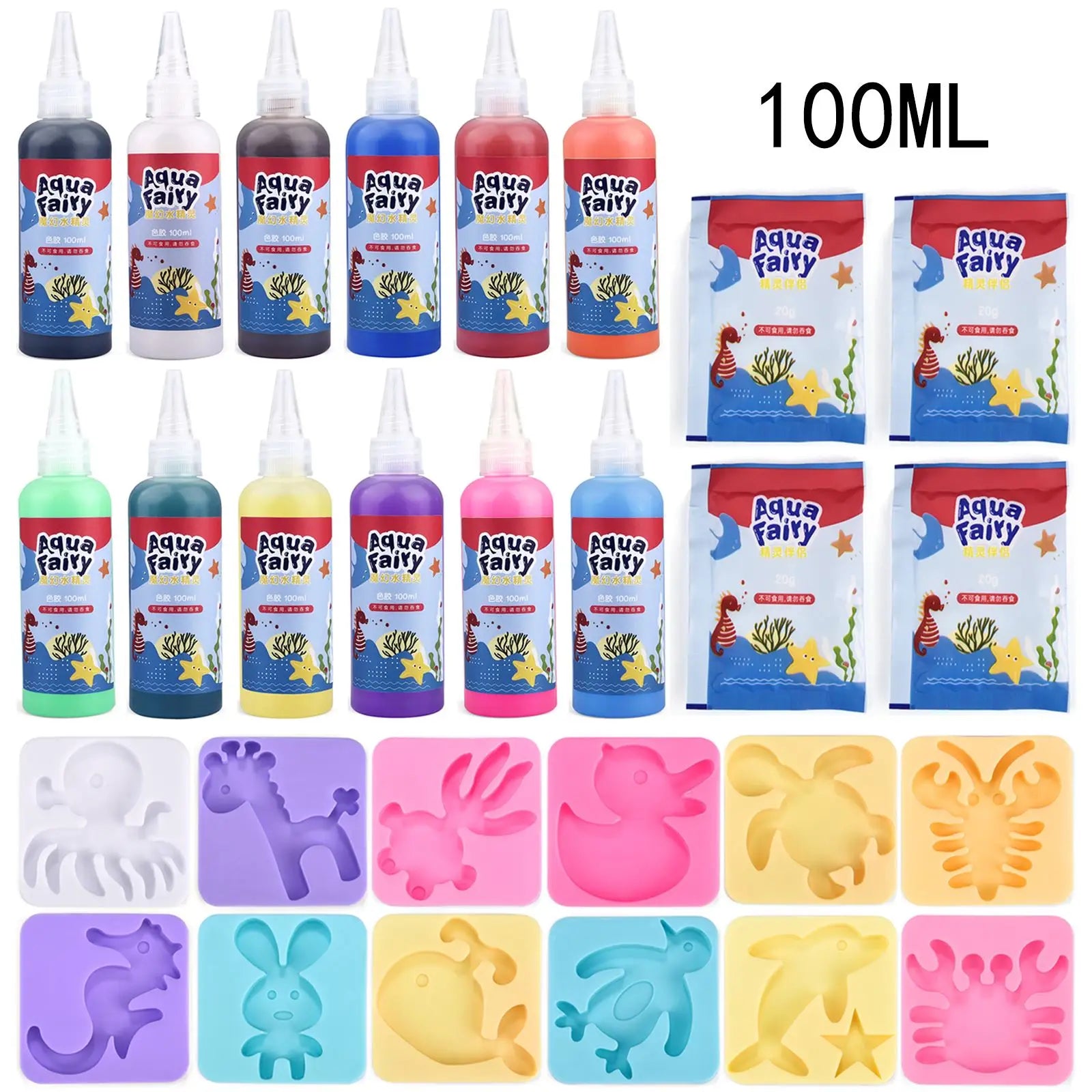 Kids DIY Craft & Origami Painting Kit – Magic Water Elves Set