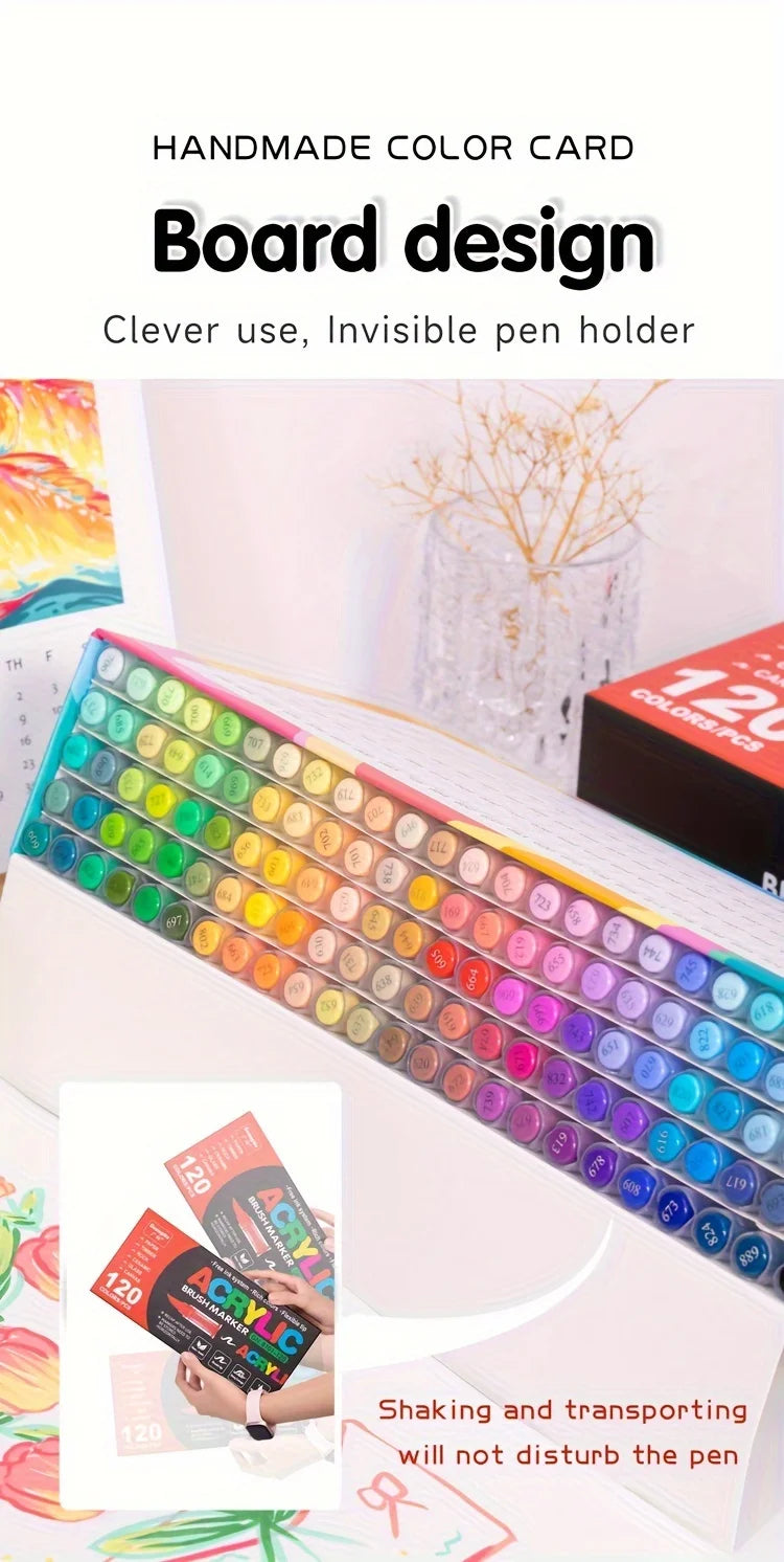 Multi-Color Soft Tip Art Markers – Acrylic Markers for Various Surfaces