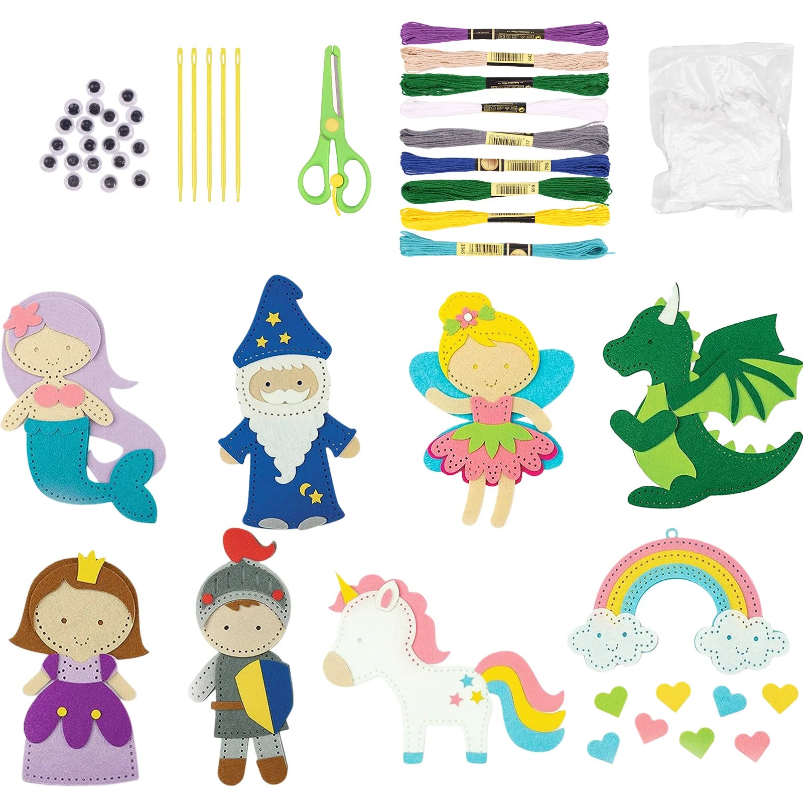 Kids DIY Sewing Kit – Forest Animals Felt Crafts