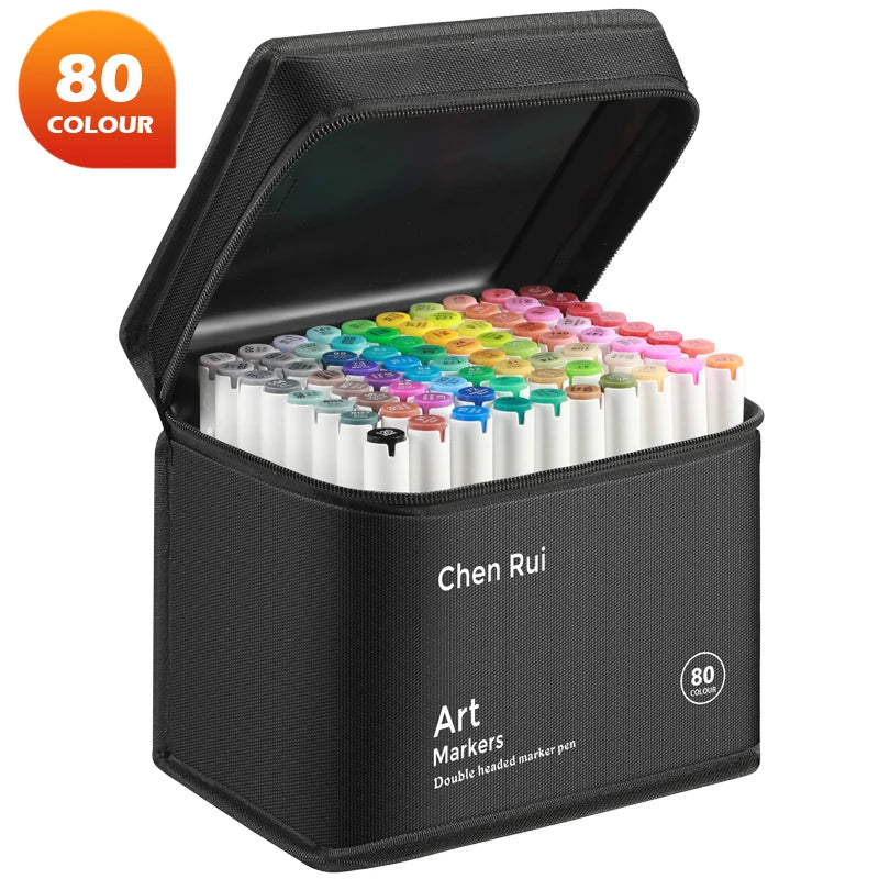Professional Dual Tip Alcohol Art Marker Set