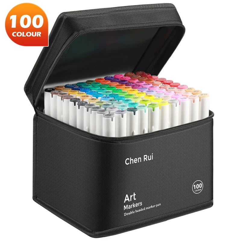 Professional Dual Tip Alcohol Art Marker Set