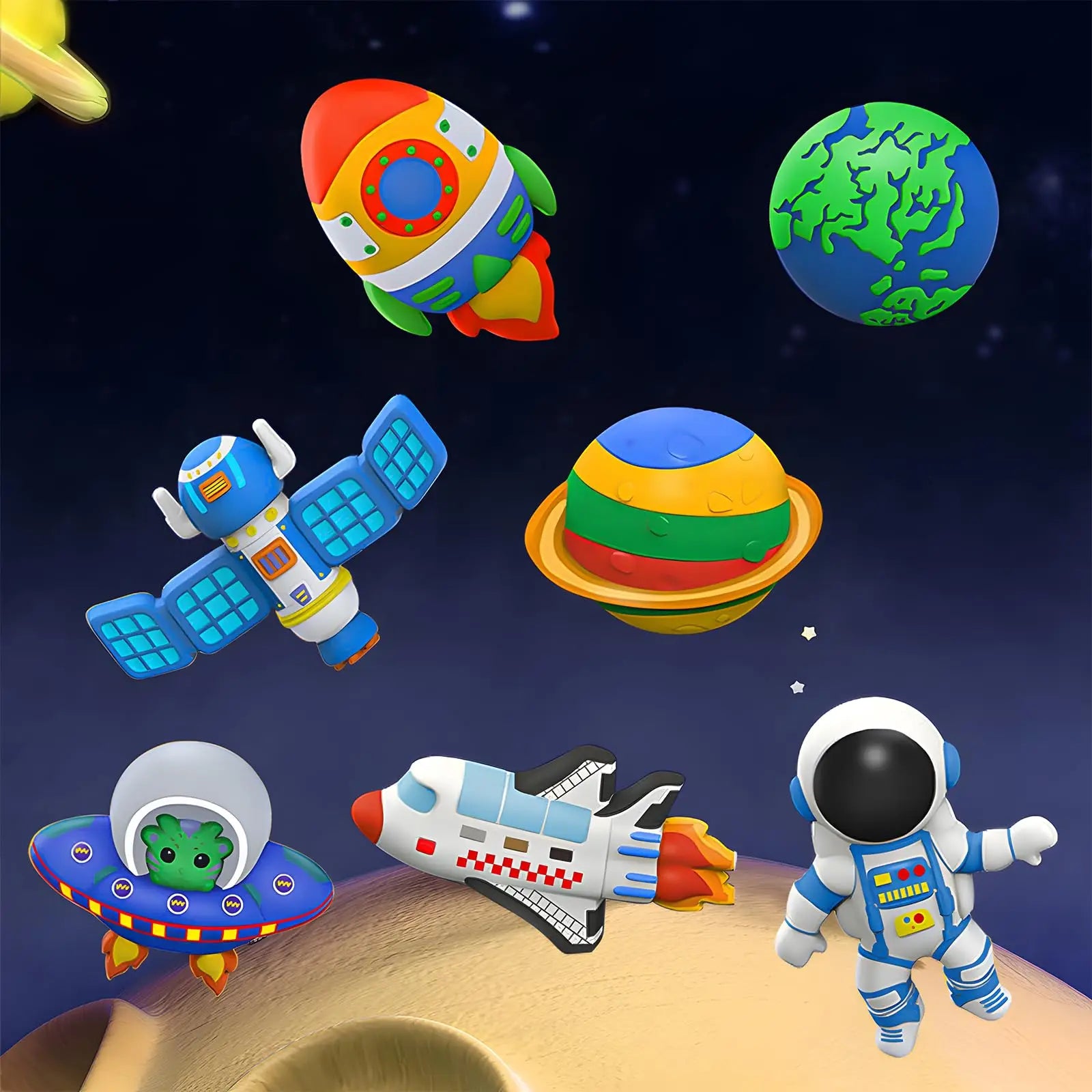 Kids Arts & Crafts Painting Kit – Space & Dinosaur DIY Activity Set