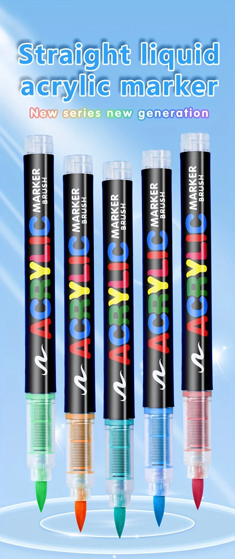 Multi-Color Soft Tip Art Markers – Acrylic Markers for Various Surfaces