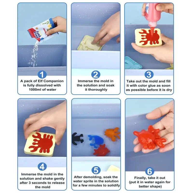 Kids DIY Craft & Origami Painting Kit – Magic Water Elves Set