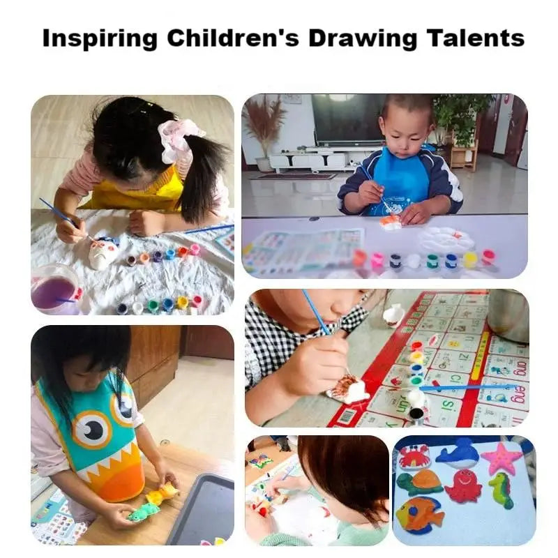 Handmade DIY Plaster Doll Painting Craft Kit for Kids