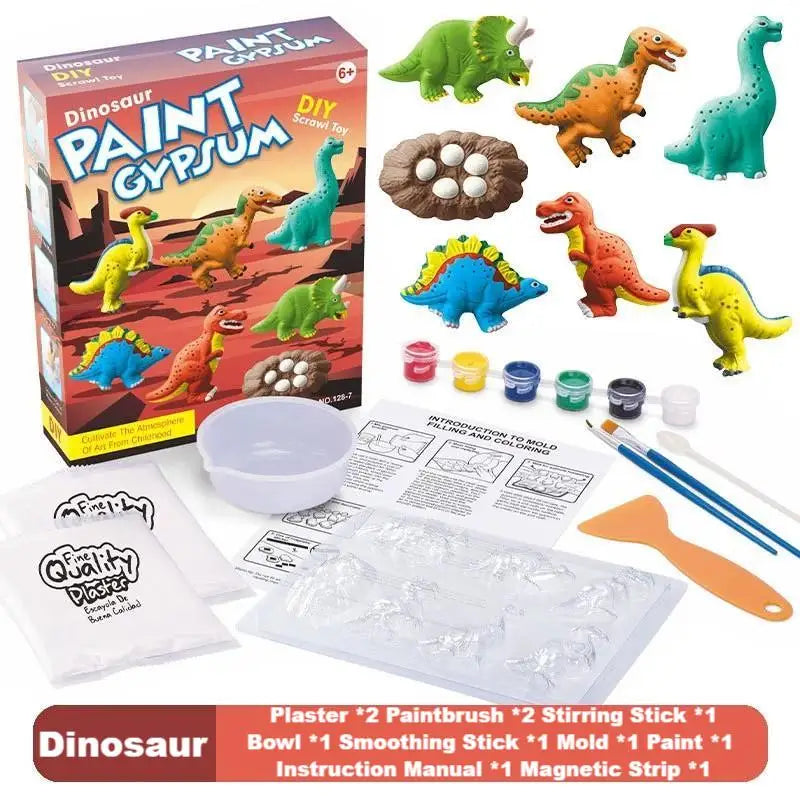 Handmade DIY Plaster Doll Painting Craft Kit for Kids