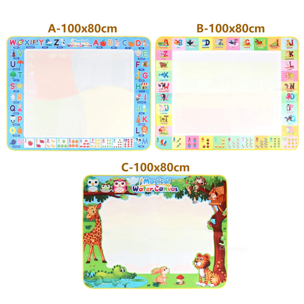 Magic Water Drawing Mat – Reusable Doodle Painting Board for Kids