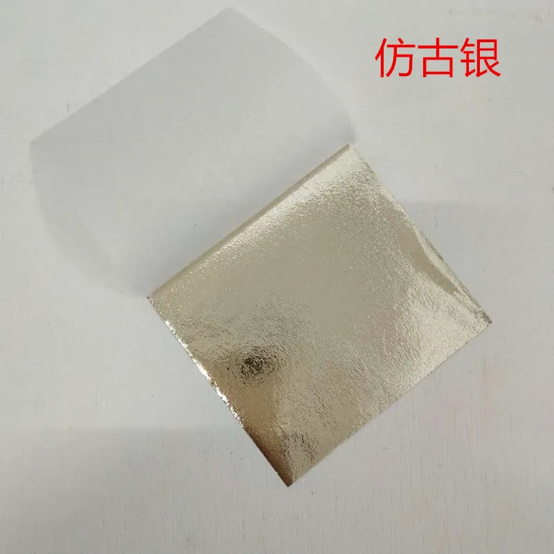 Gold & Silver Leaf Foil Sheets – 100pcs DIY Craft & Nail Art