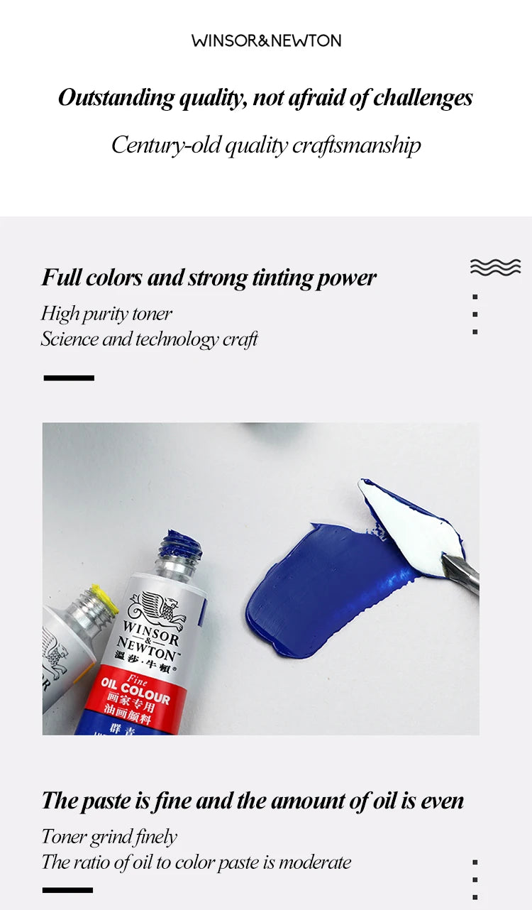 Winsor & Newton Oil Paint Set with Brushes & Palette