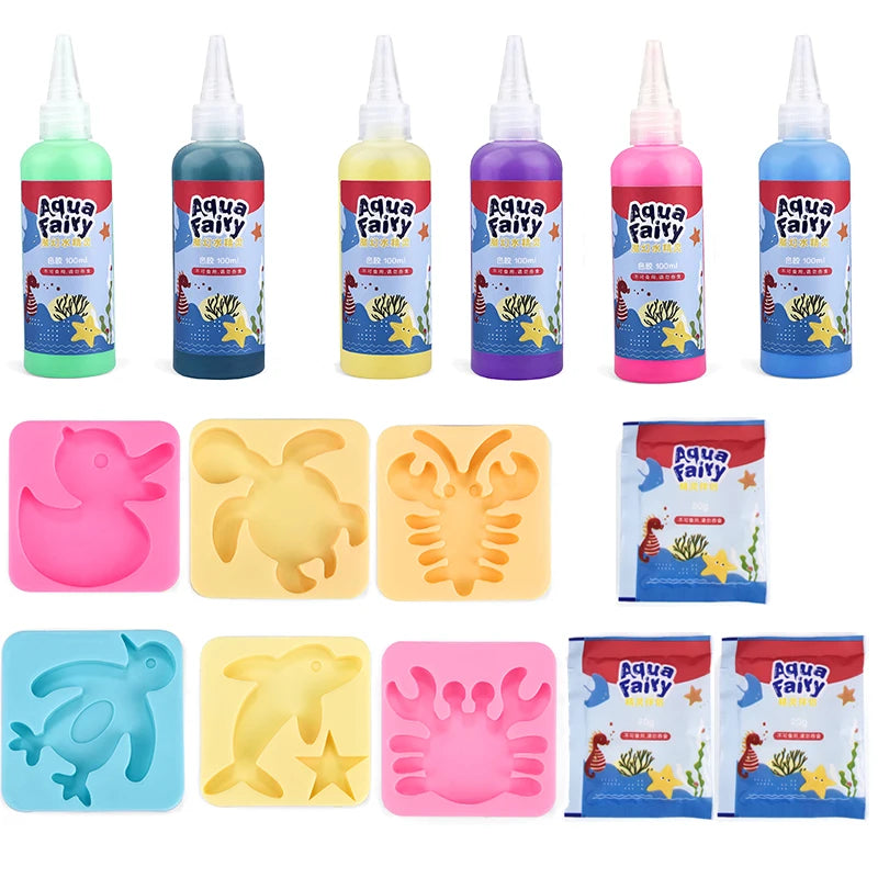 Kids DIY Craft & Origami Painting Kit – Magic Water Elves Set