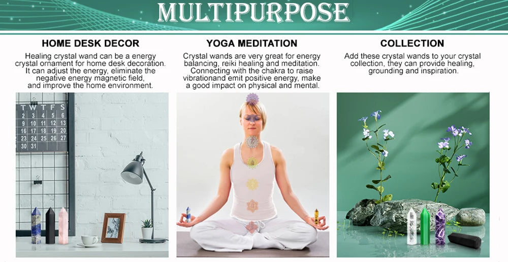 Natural Single-Point Crystal Column