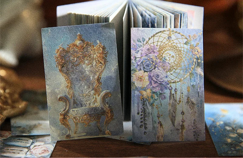 100pcs Retro Aesthetic Scrapbooking Paper – DIY Journaling & Vintage Decor